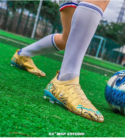 Zapatillas de fútbol profesionales para hombre y mujer de alta calidad, botas de fútbol de moda para hombre, talla grande 46, zapatillas de fútbol sala, deportivas para hombre