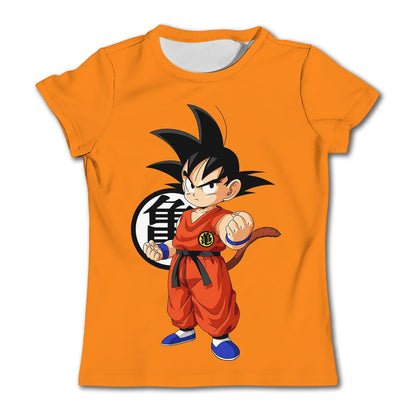 Men's T-shirts Dragon Ball Z T-shirt Boys Clothes Children's Clothing Summer Short Sleeve Kids Cartoon Tee Tops Baby Boy T Shirt