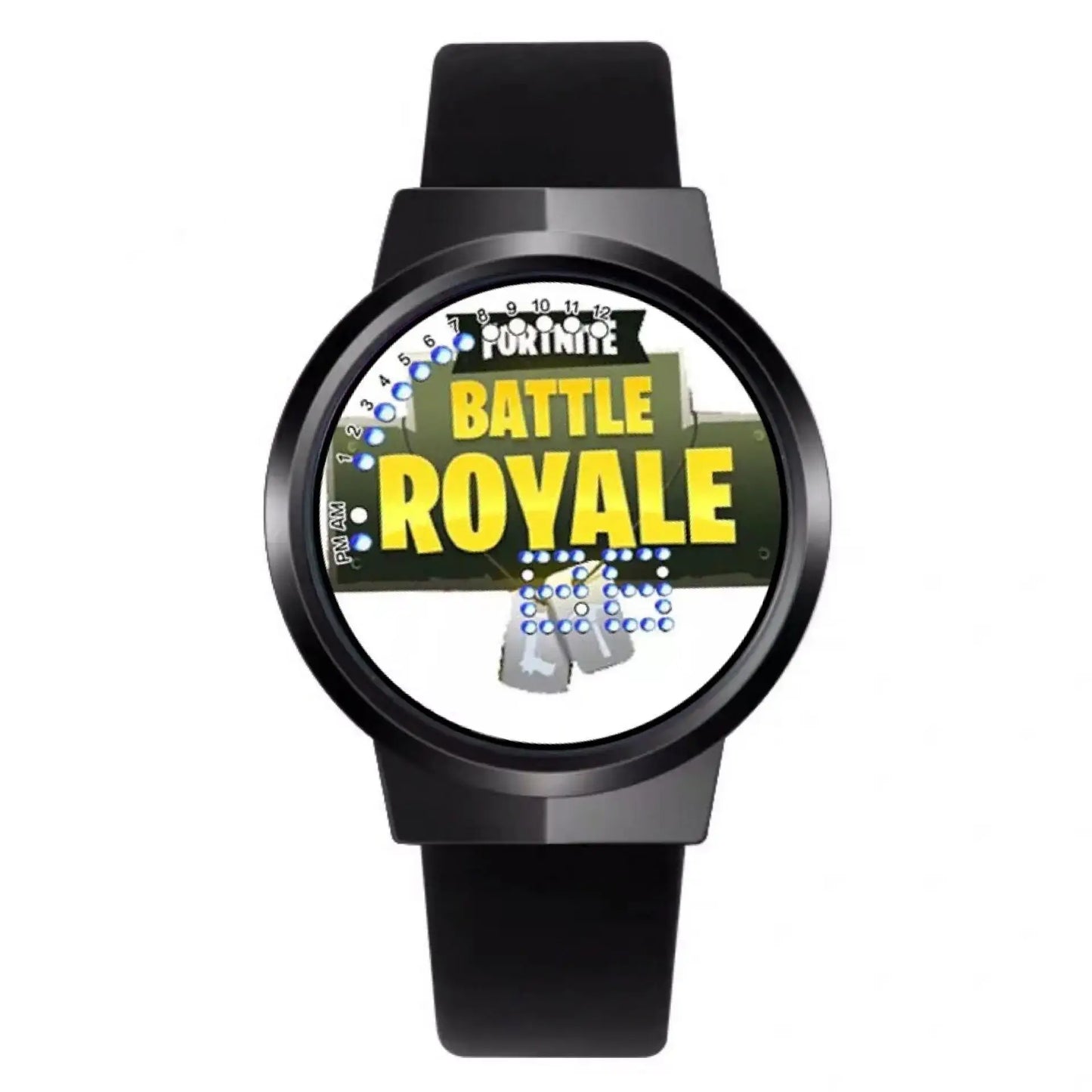 Relógio Fortnite kawaii personalizado com luz noturna LED tátil, estilo cartoon e fashion, relógio eletrónico para estudantes, presente para amigos