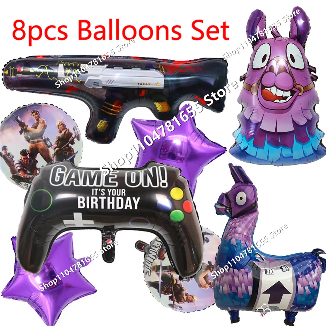 Conjunto de 8 Figuras Fortnite Anime em PVC — Bonecos Trooper Colecionáveis para Fãs, Crianças, Aniversário e Natal
