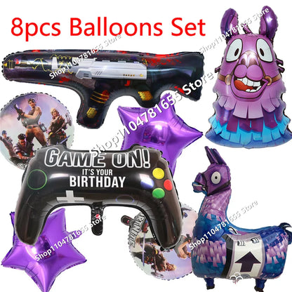 Conjunto de 8 Figuras Fortnite Anime em PVC — Bonecos Trooper Colecionáveis para Fãs, Crianças, Aniversário e Natal