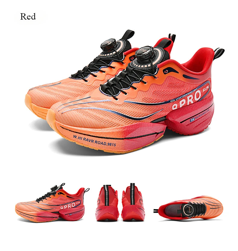 Marathon Carbon Plate Sports Running Shoes for Men, New Breathable Lightweight Mesh Sport Shoes for Women, Comfortable Nonslip Sneakers
