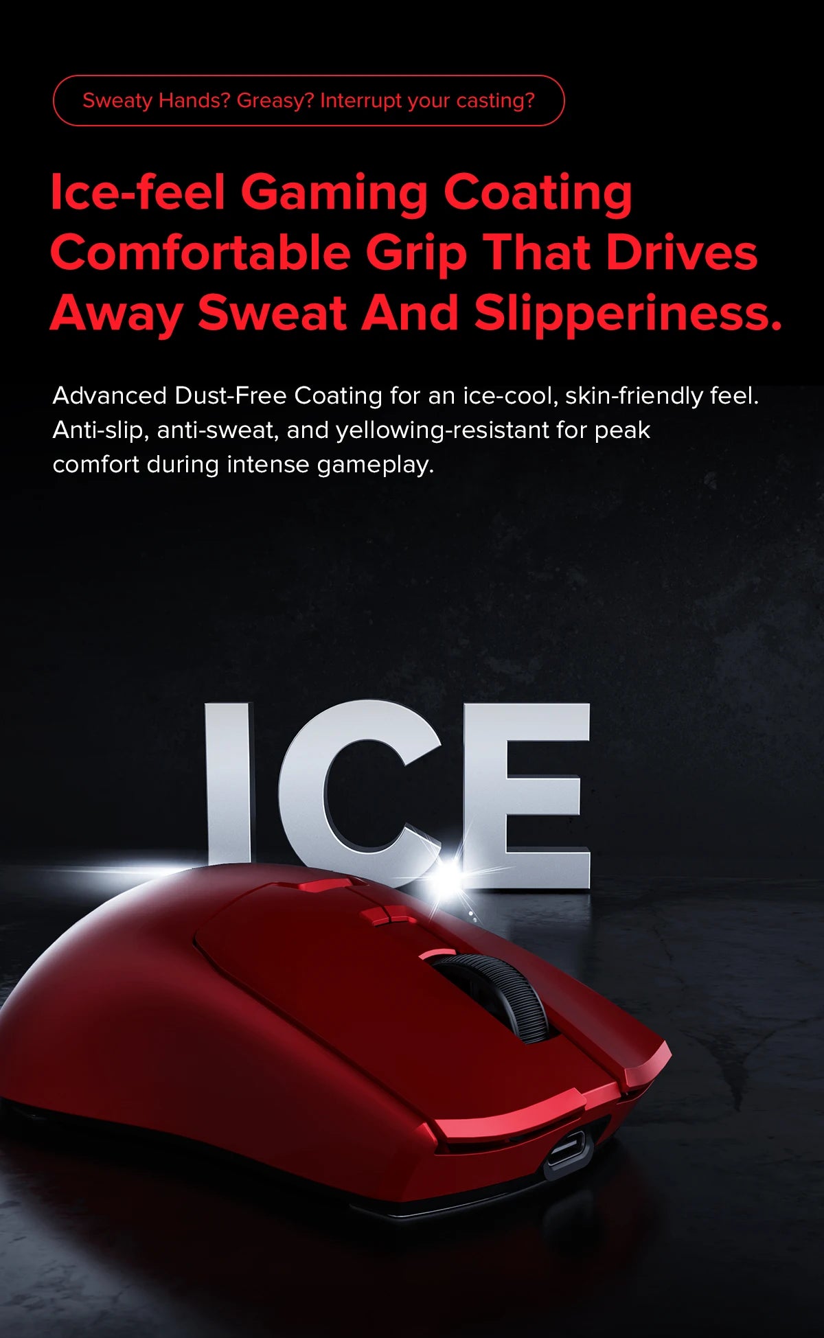 Delux M800mini Wireless Gaming Mouse, 46g Lightweight, PAW3395/PAW3311, 1KHz Polling Rate for Small to Medium Hand PC Gamer
