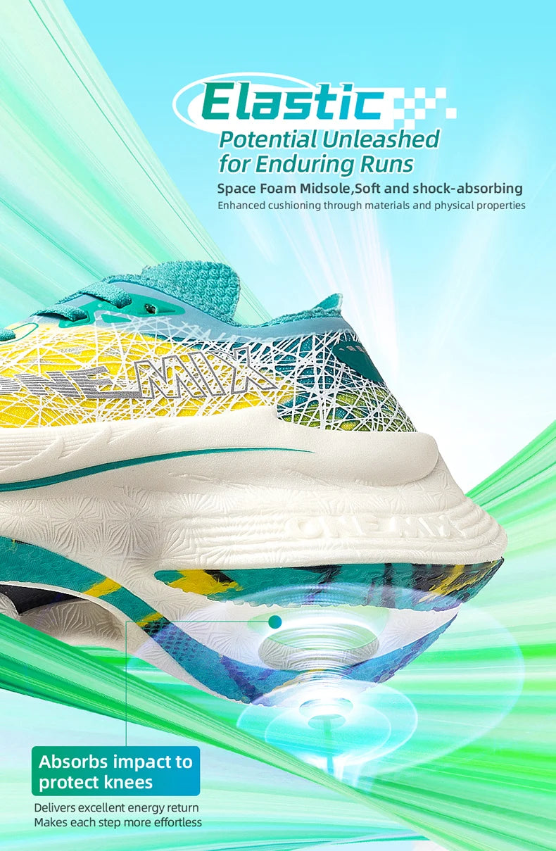 ONEMIX Carbon Fiber Plate Running Shoes Traction Shock Absorption Professional Marathon PB Racing Sports Trainers