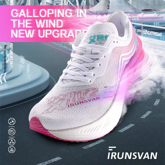 IRUNSVAN Marathon Racing Carbon Plate Men's Running Shoes Ultra Light Shock Absorption Training Women's Sports Shoes