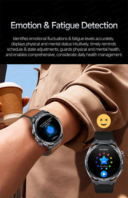 Smart Watch Men High-end Health Blood Pressure Blood Oxygen Lipids Uric Acid Sapphire Smart Watches Ai GPT Custom Dial ECG 2026