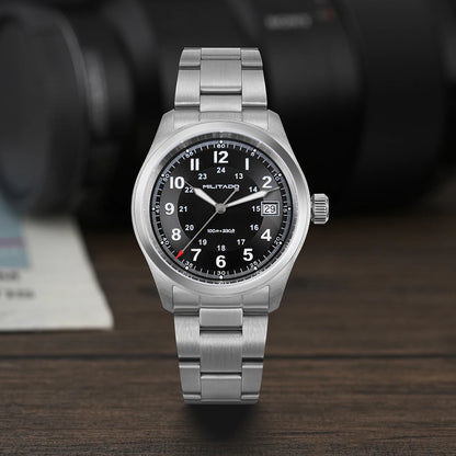 Militado ML08 Quartz Watch Ronda 515/VH31 Movement Domed Sapphire Wristwatch BGW9 Luminous 10Bar Waterproof 38mm Vintage Watches