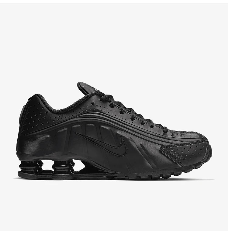 Nike Authentic Shox R4 Sapatilhas de corrida desportivas respiráveis e resistentes ao desgaste para homem e mulher AR3565-004