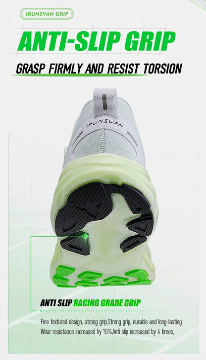 IRUNSVAN New Carbon Plate Marathon Running Shoes Lightweight Shock-Absorbing And Suitable For Men's Sports Shoes