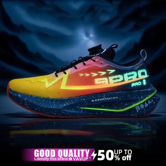 Men Running Shoes Carbon Board Speciality Sports Breathable Lightweight Women's Comfortable Athletic Nonskid Marathon Sneakers