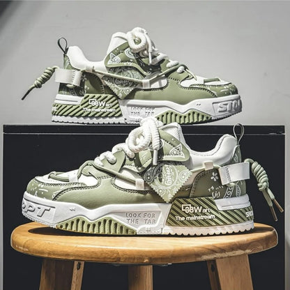 Fashion Skate Shoes Men's Sneakers Breathable Running Shoes Outdoor Mesh Casual Shoes Men's Lace-Up Vulcanized Shoes Zapatillas