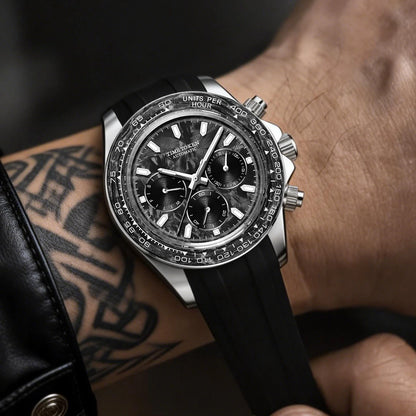 Carbon Fibre Luminous 40mm Automatic Watch Sporty Style 100m Waterproof Diver Watches automatic Men Watch multi-functional