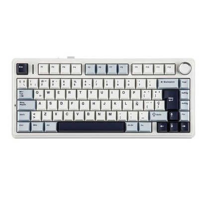 EPOMAKER AULA F75 ISO-ES 75% spagnola QWERTY Hot-Swap, tastiera meccanica da gaming cablata/Bluetooth/wireless 2.4GHz con montaggio gasket e retroilluminazione RGB
