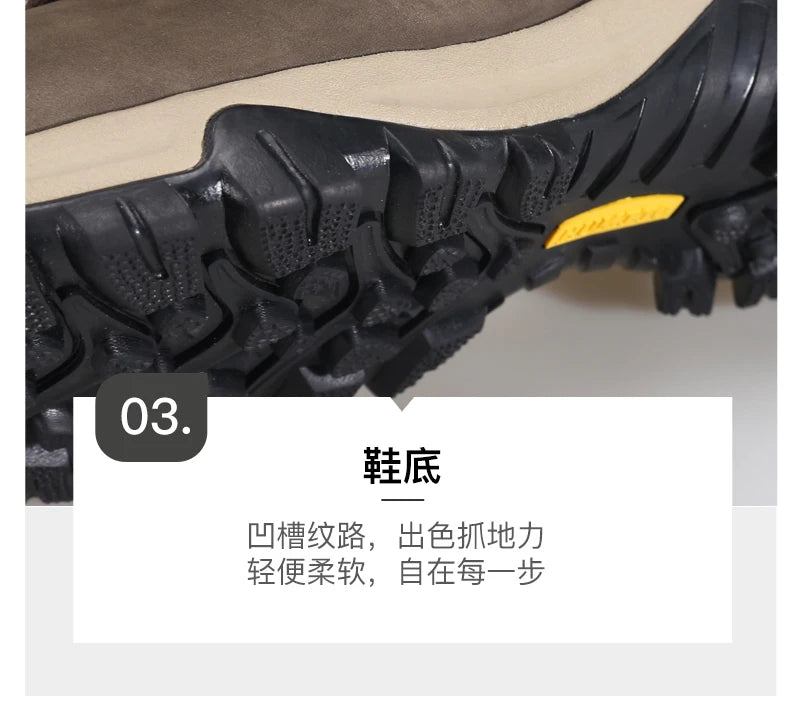 HUMTTO Hiking Shoes Men's Waterproof Hunting Boots Tactical Desert Combat Ankle Trekking Boots Male Women Warm Leather Sneakers