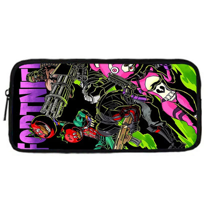 Mochilas Infantis com Design de Jogo Popular, Saco de Almoço e Estojo, Mochilas Escolares de Grande Capacidade para Alunos, Rapaz e Rapariga, Melhor Presente F-FortniteS
