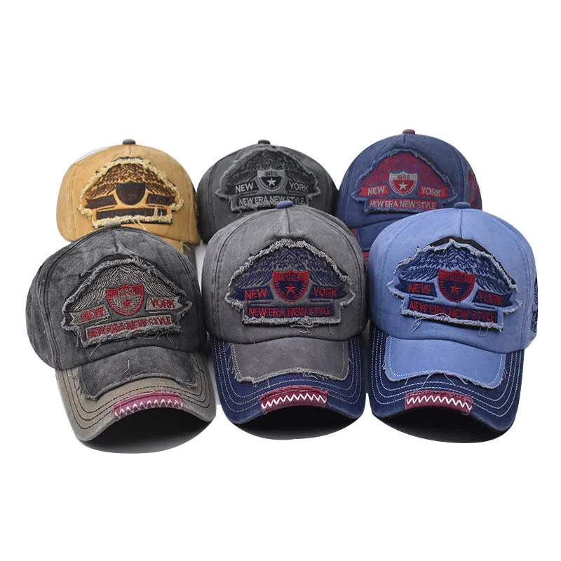 CNTANG Summer New Baseball Cap Men's Fashion Embroidered Pentagram Letter Caps Men Casual Cotton Designer Hip Hop Hat Snapback