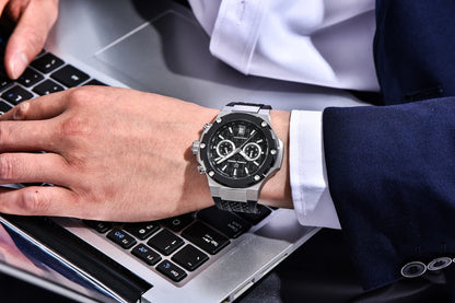 Orologi al quarzo da uomo PAGANI DESIGN – Cronografo sportivo di lusso, impermeabile, dotato di lancette luminescenti e vetro zaffiro con trattamento antiriflesso