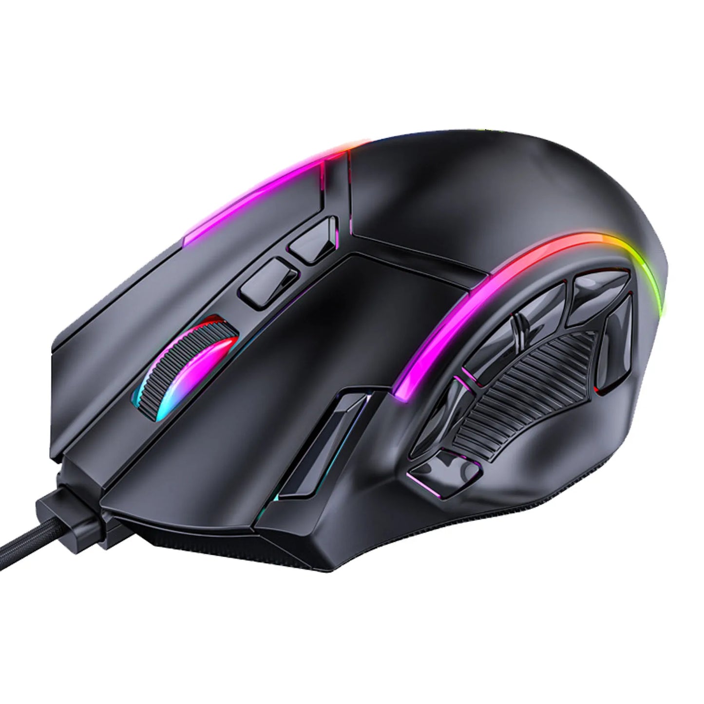 Gaming Mouse RGB Wired Mouse 12800 DPI 12 Keys Macro Definition Computer Replacement Accessories Photoelectric Working