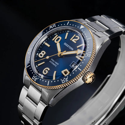 Sugess Diveing Watch of Men Automatic Mechanical Wristwatches 20ATM Waterproof Sapphire NH35A Movement BGW9 Luminous New S434-2