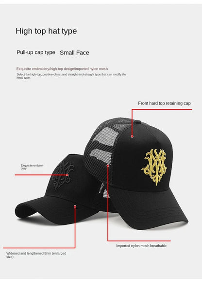 Baseball Hats for Big Head Plus Size Men Women Mesh Outdoors Sport Caps Dad Oversize Trucker Cap 56-60cm 60-65cm