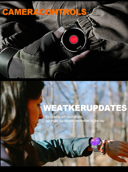 2026 New GPS Track Smart Watch Men 1.85-Inch HD AMOLED Screen 710 Mah Battery Sport Bluetooth Call Smartwatch For Android IOS