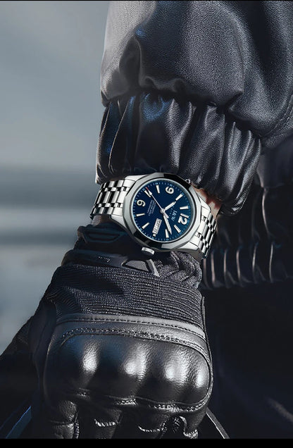 Reloj CARNIVAL luxus mechanikus férfi karóra volfrámból, MIYOTA 8205 automata szerkezettel, vízálló.
