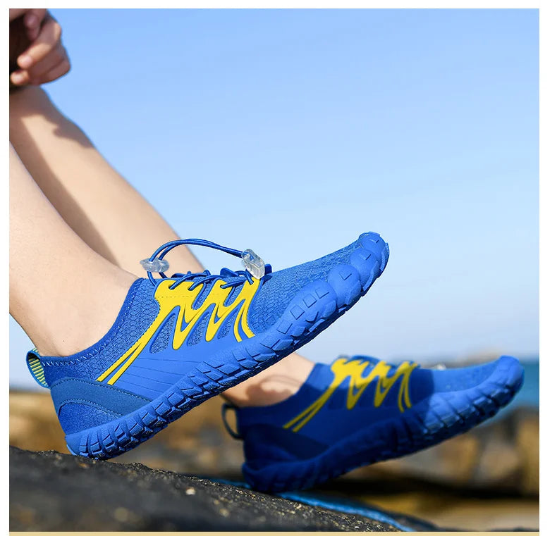 Zapatos acuáticos unisex de secado rápido con drenaje para vadeo, playa, deportes acuáticos, natación, yoga, buceo, surf y uso barefoot