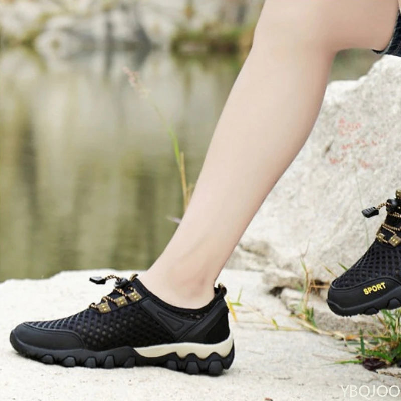 Summer Fashion Breathable Water Wading Men's Shoes, Sports and Leisure Running Trend Flat-Bottomed Mountaineering Sports Shoes