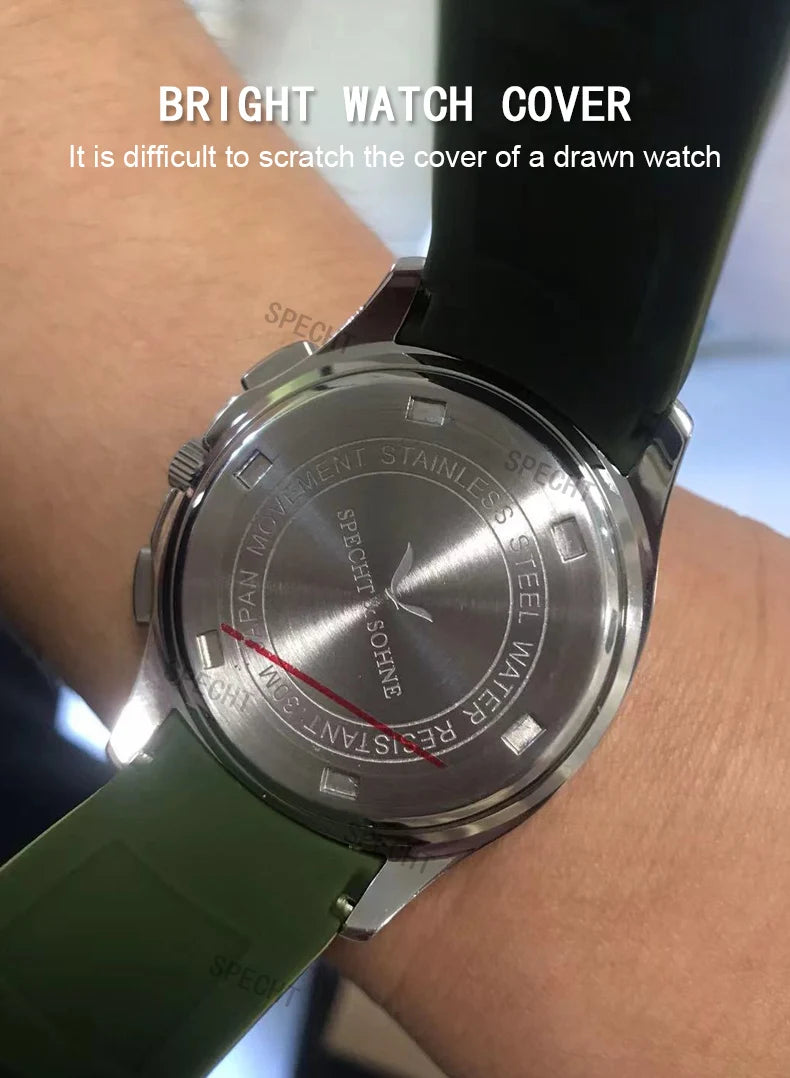 Dropshipping 2026 Best Selling Products Wristwatches For Men Specht&Sohne Male Quartz Sports Watches Rubber Strap Waterproof