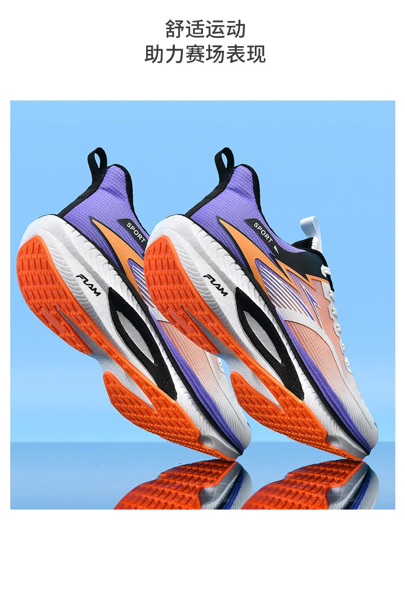 Men's Sports Running Shoes Marathon Air Cushion Breathable Lightweight Comfortable Women's Outdoor Athletic Sneakers Jogging Tennis
