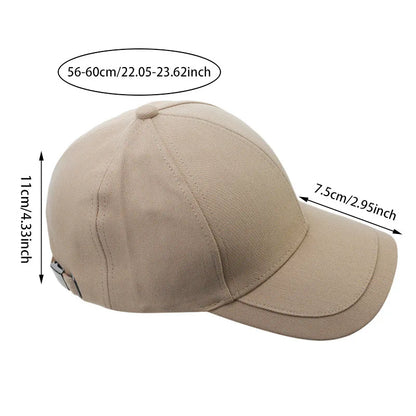 Schnelltrocknende Sonnenkappe für Damen, Outdoor-Freizeit-Sportmütze für Herren, Baseballkappe in Übergröße (60–65 cm), verstellbare Sonnenblende, Schirmmütze