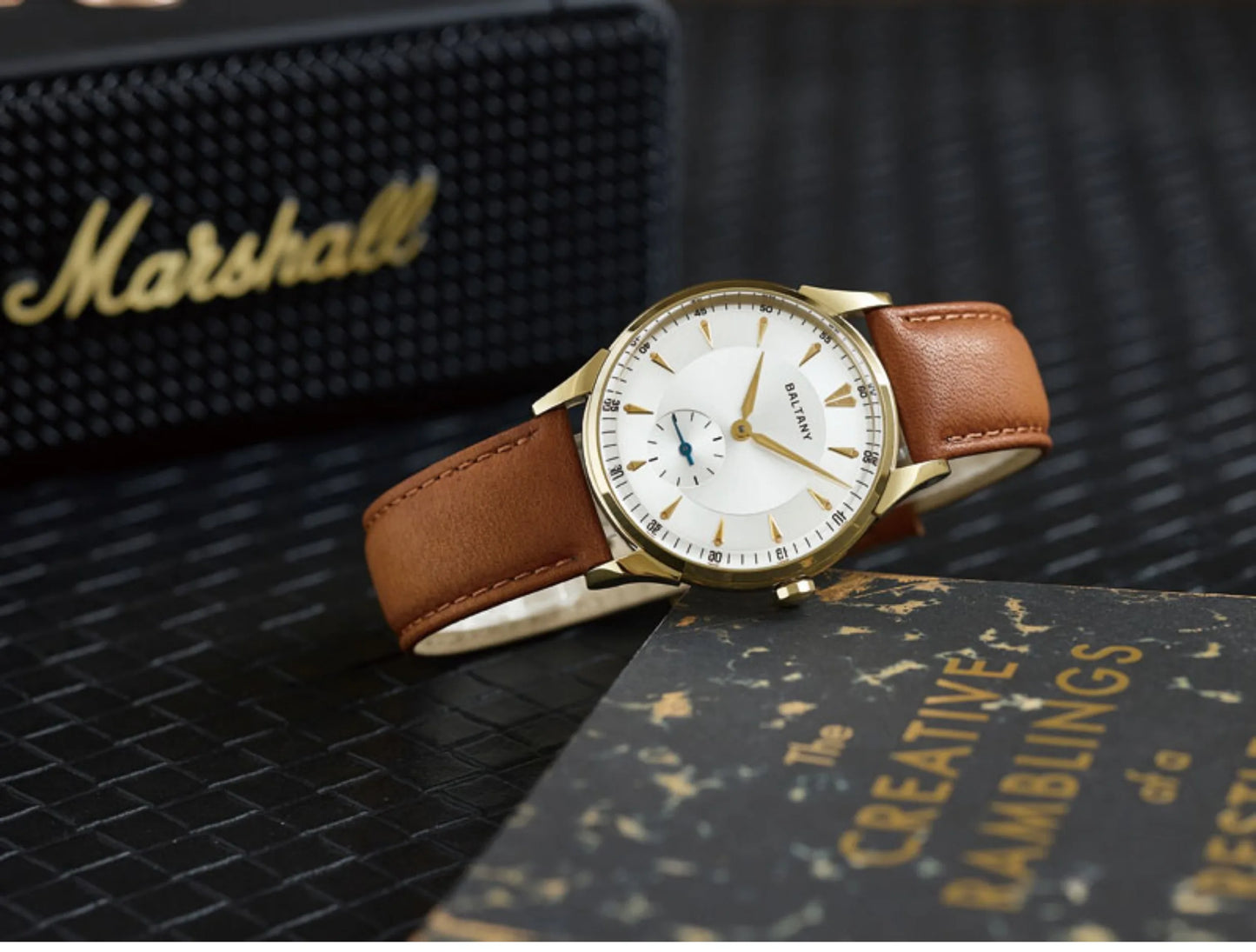 Baltany Men Automatic Watch 38.5mm Pilot Manual Winding Mechanical Wristwatch Sapphire 5ATM Small Second Dial ST1701 ST1700