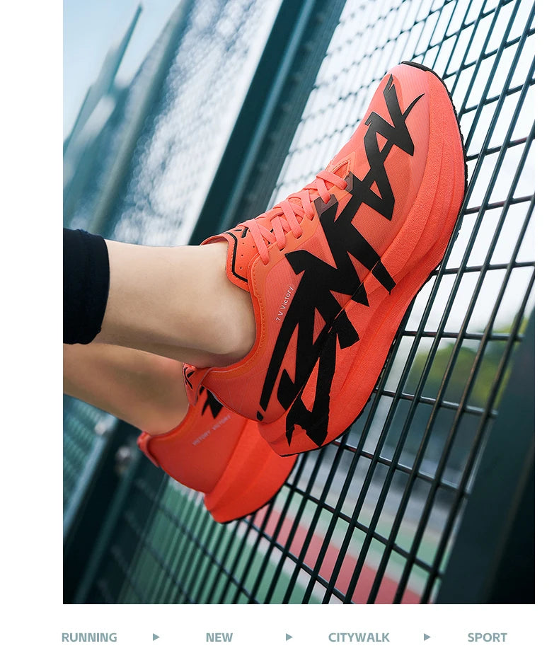 Sports Shoes for Men, Casual Running Shoes, Unisex Jogging Shoes, Popcorn Outsole, Lightweight Breathable Sports Shoes, Women's Non-Slip Shock-Absorbing Athletic Running Shoes 34-44