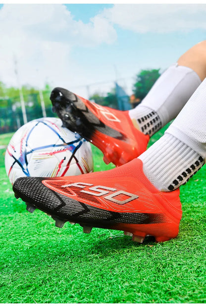Chaussures de Football originales professionnelles pour hommes, confortables, de haute qualité, bottes de Football rapides pour entraînement, chaussures de Football ultralégères