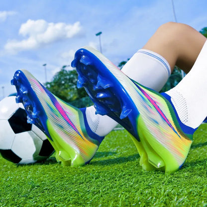 Chaussures de football pour hommes, chaussures de football pour femmes, chaussures de terrain synthétique pour l'extérieur