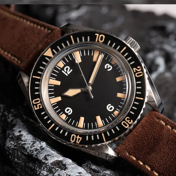 Hruodland 2026 new retro 41MM men's automatic mechanical watch Hangzhou K1 glass stainless steel waterproof 20Bar C3 reloj hombre