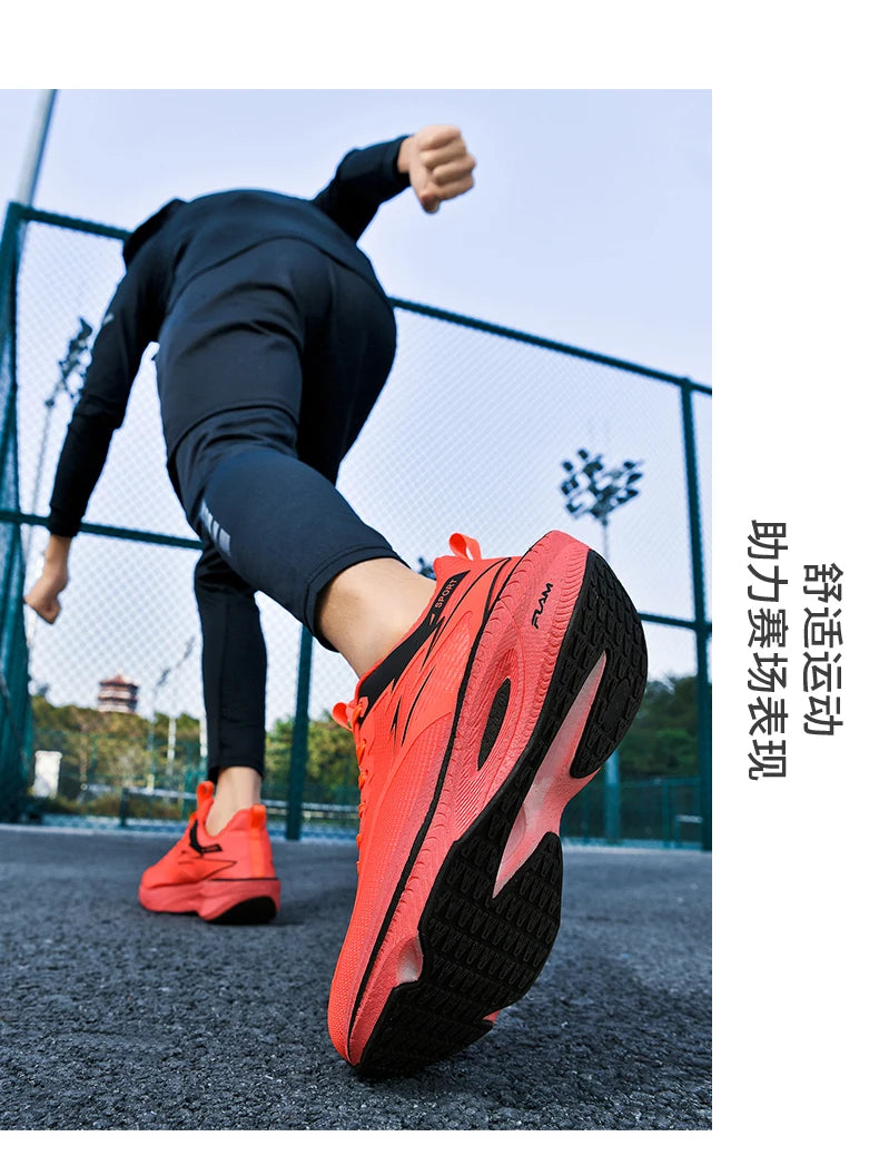 Men's Sports Running Shoes Marathon Air Cushion Breathable Lightweight Comfortable Women's Outdoor Athletic Sneakers Jogging Tennis
