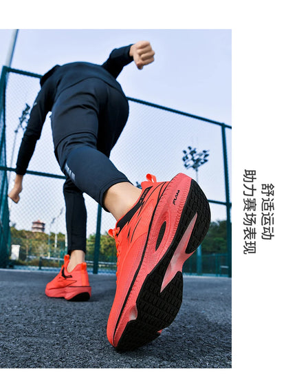 Men's Sports Running Shoes Marathon Air Cushion Breathable Lightweight Comfortable Women's Outdoor Athletic Sneakers Jogging Tennis