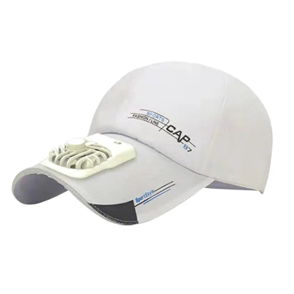 Kappe mit Ventilator – Sommer-USB-Lade-Kühlventilator – Baseballkappe – Outdoor – Golf – Sonnenschutz – 2 Geschwindigkeitsstufen – verstellbare Schirmkappe – Wanderkappe mit Ventilator