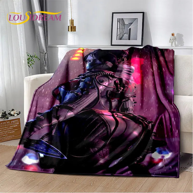 Apex Legends Game Gamer Cartoon Soft Plush Blanket,Flannel Blanket Throw Blanket for Living Room Bedroom Bed Sofa Picnic Cover
