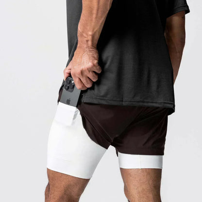2026 Dragon Ball Anime Men's Shorts Sportswear Quick Dry Gym Pants Double-layer 2 in 1 Shorts Y2k Summer Breathable Streetwear