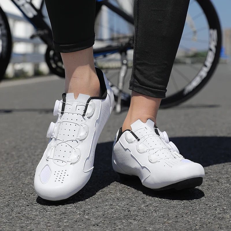 Mountain Bike Shoes Men's Cycling Shoes Quick Ratchet Buckle Compatible with SPD System Pedal for Indoor Outdoor Women MTB Shoes