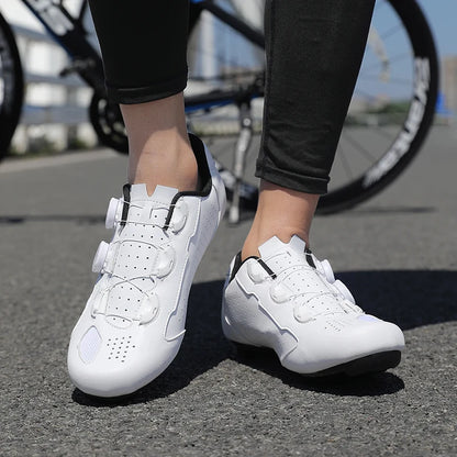 Mountain Bike Shoes Men's Cycling Shoes Quick Ratchet Buckle Compatible with SPD System Pedal for Indoor Outdoor Women MTB Shoes