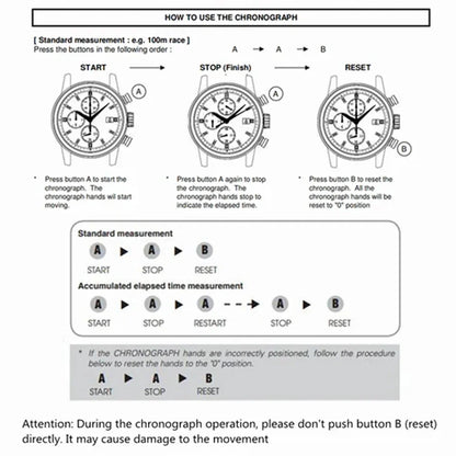 Watchdives WD1863 39mm VK63 Chronograph Watch OTF Clasp Sweep Quartz Movement Sapphire Luminous 100m Waterproof Watches