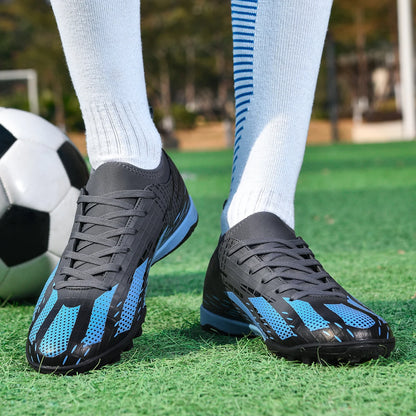Novas chuteiras de futebol para homem, futsal e futebol indoor, botas desportivas para jogo e treino, criança, pitons TF para relva, proteção no tornozelo, bestseller, alta qualidade, leves
