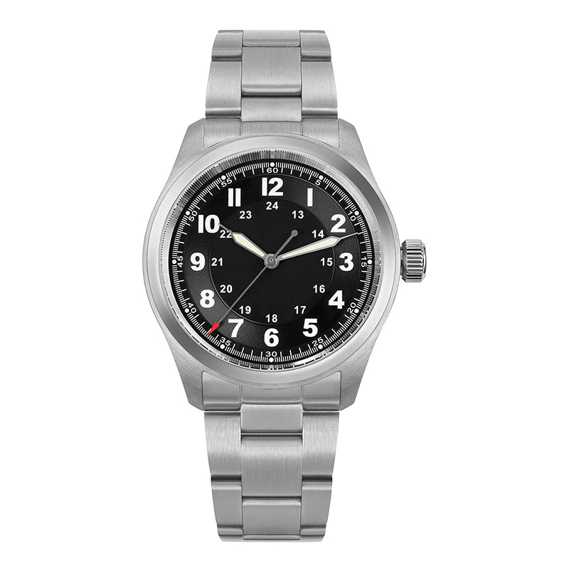 Militado ML08 V2 Vintage Quartz Watch Military VH31 Movement  Double Sapphire Crystal C3 BGW-9 Luminous Waterproof 38mm Watch