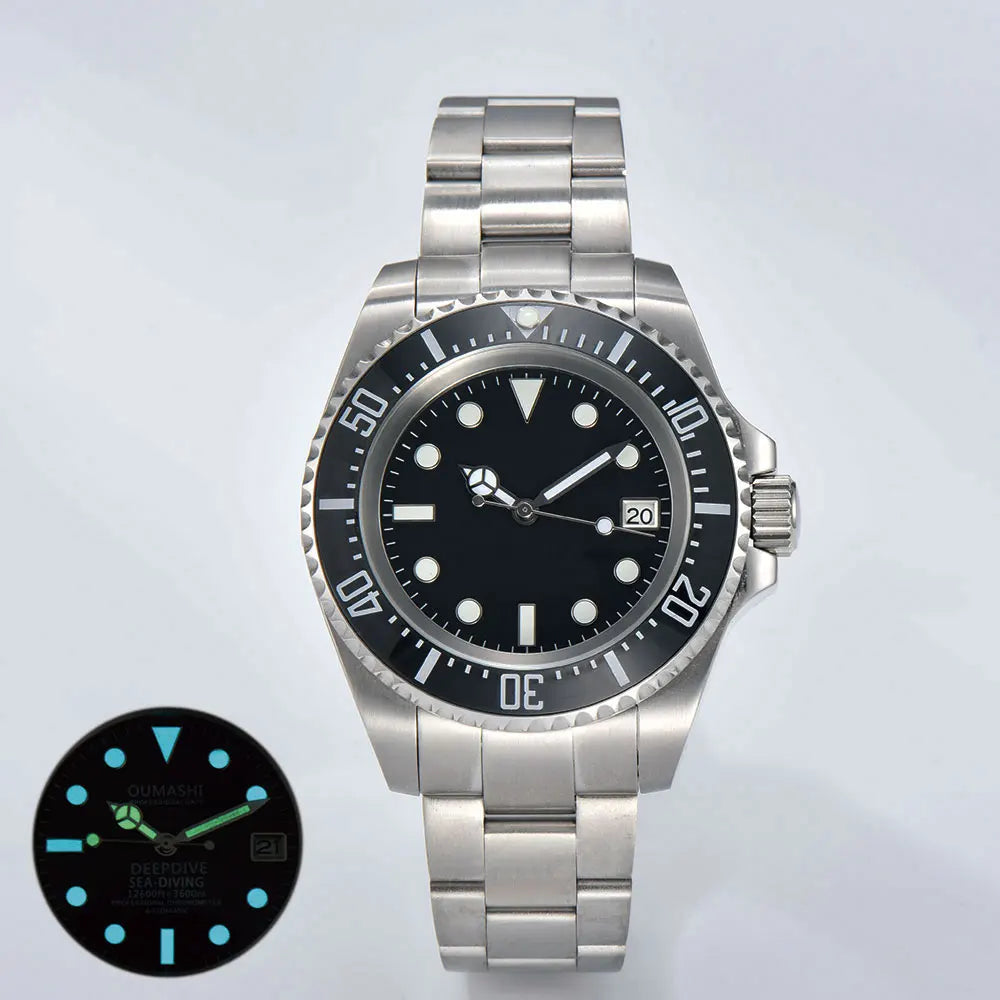 44mm High-end Men's Watch NH35 Mechanical Watch Automatic Movement Watch Sapphire Glass Stainless Steel Waterproof Watch