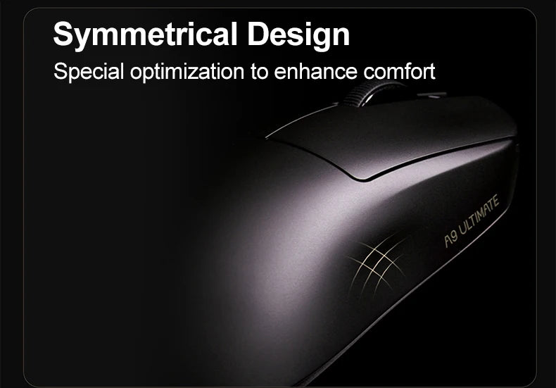 ATK Dragonfly A9 Ultimate vezeték nélküli gaming egér A9 Air PAW3950, ultrakönnyű ergonomikus e-sport gamer FPS egér CSGO-hoz A9 Ultra