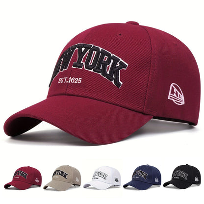 Unisex New York Letter Embroidery Baseball Caps Spring and Autumn Outdoor Adjustable Casual Hats Sunscreen Hat Sports Golf Cap