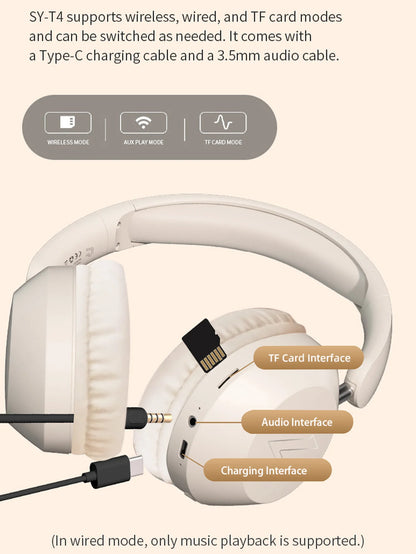 Casque Bluetooth supra-auriculaire, appels sans fil de haute qualité, longue autonomie pour le sport, le gaming et l'écoute de musique